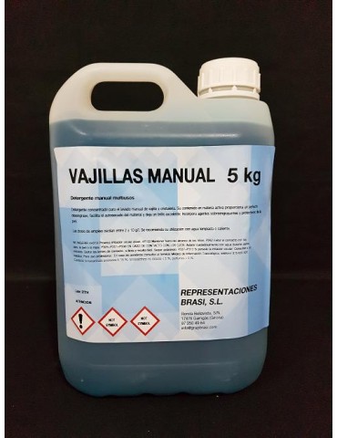 Lavavajillas manual 5 kg.