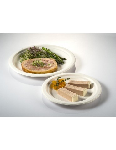 Plato redondo caña de azucar.